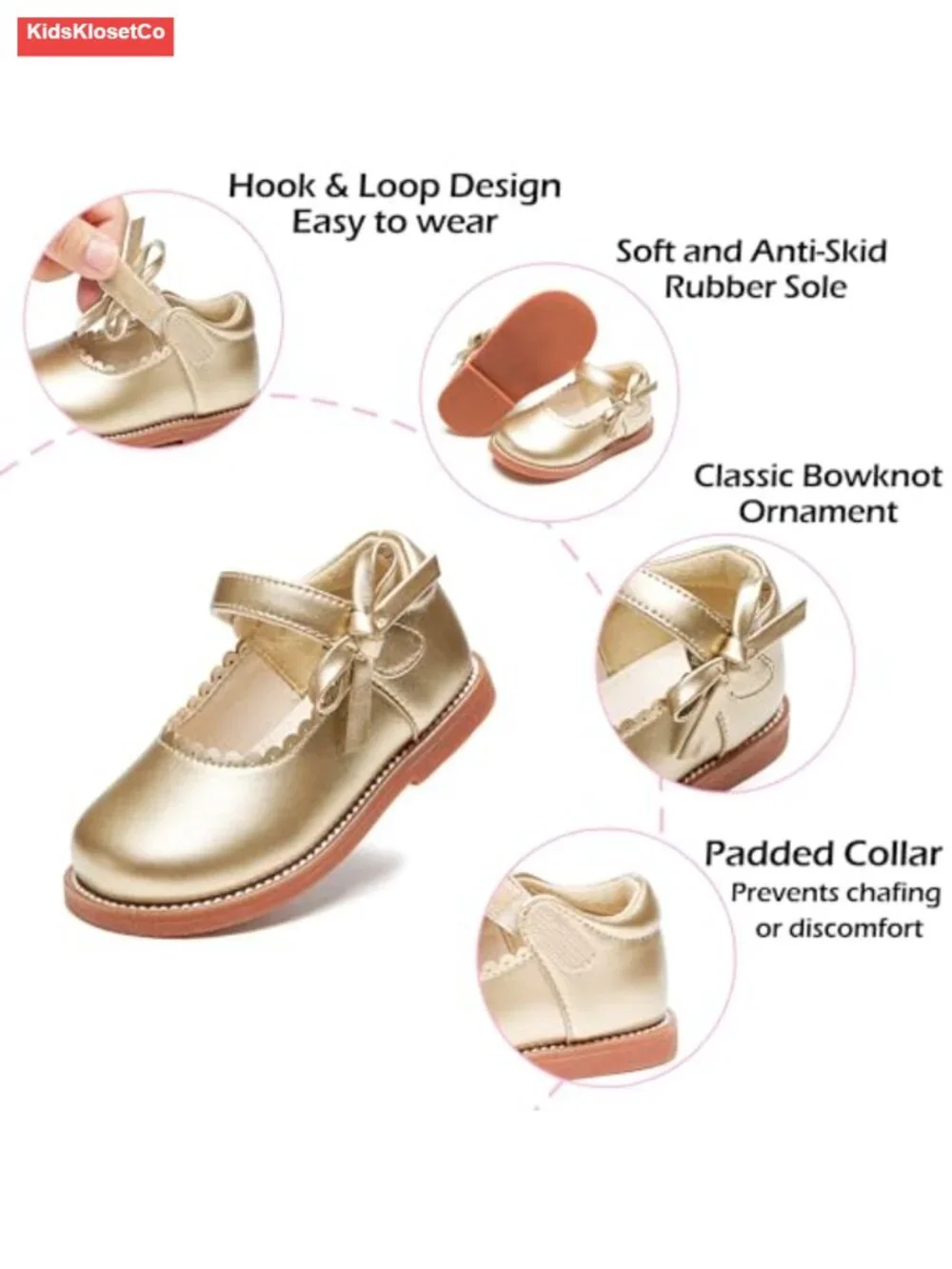 Patent Leather Mary Jane Oxford Shoes - Toddler Girl Uniform Dress Shoes